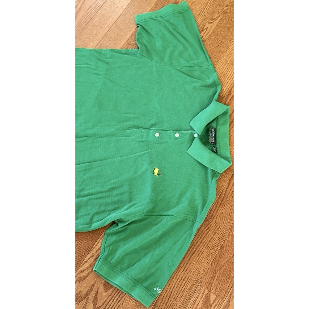 Masters Collection Green Pima Cotton Golf Polo Shirt Mens XL Short Sleeve Logo